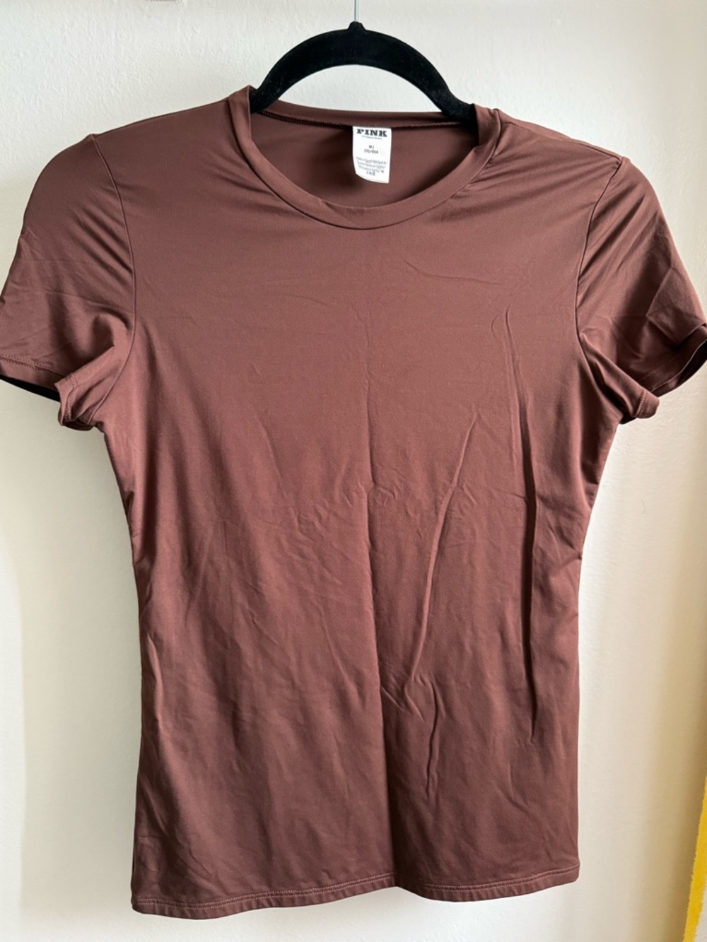 Short Sleeve Crew Neck Tee - Chocolate Brown